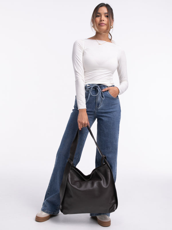Leder-Tasche "Giovanna" in Braun