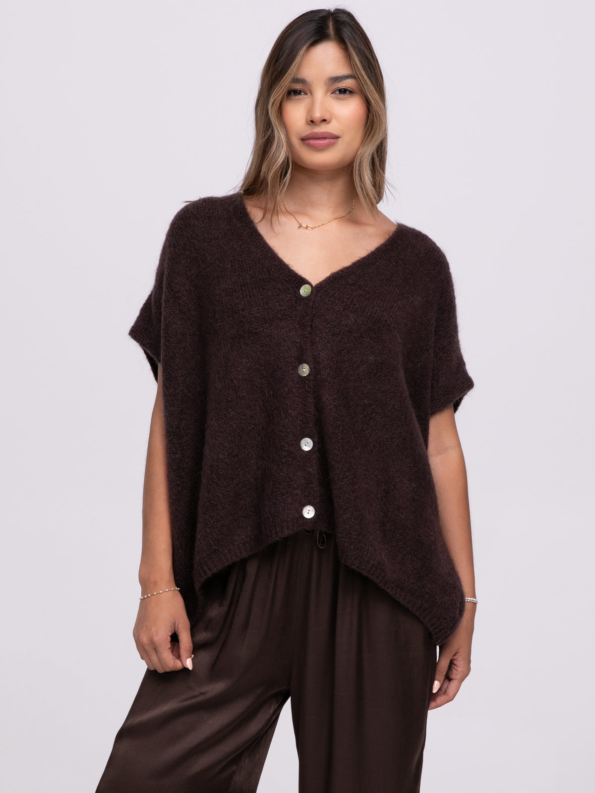 Cardigan "Marina" in Braun