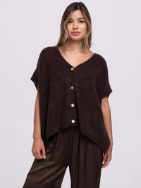 Cardigan "Marina" in Braun