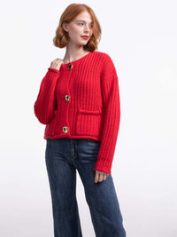 Cardigan "Lindsay" in Rot