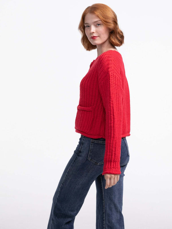 Cardigan "Lindsay" in Rot