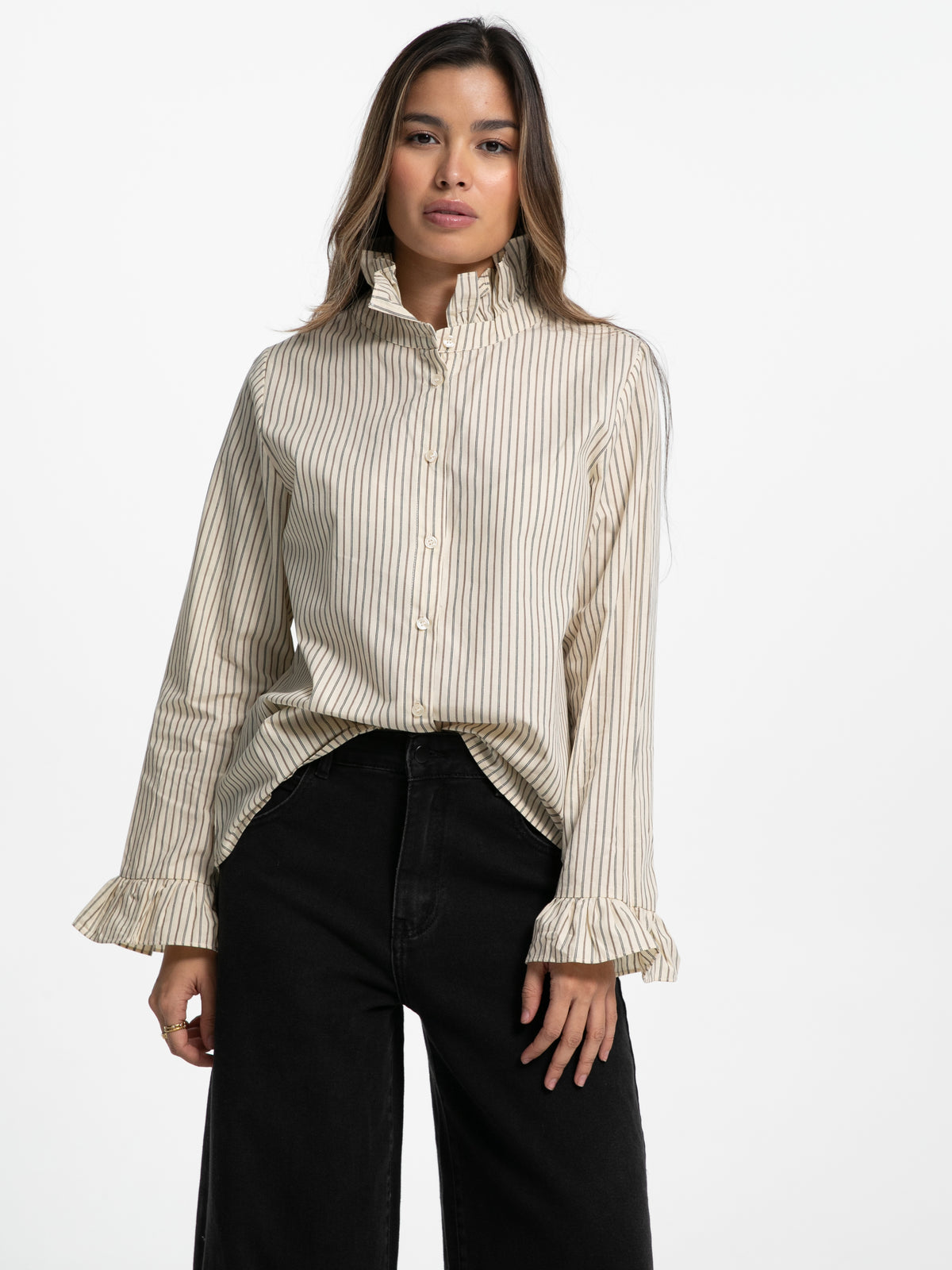 Bluse "Kathleen" mit Steh-Kragen