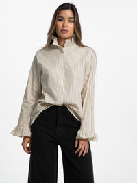 Bluse "Kathleen" mit Steh-Kragen