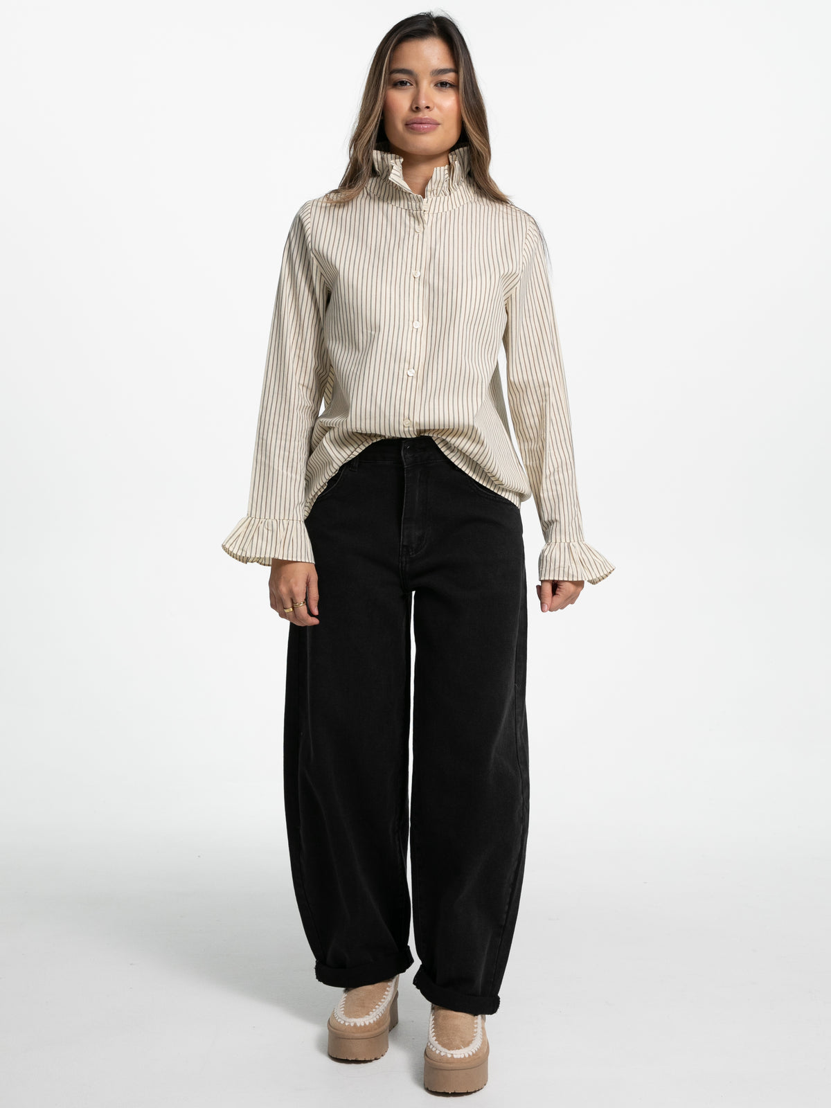 Bluse "Kathleen" mit Steh-Kragen