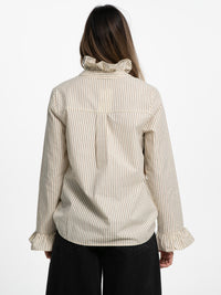 Bluse "Kathleen" mit Steh-Kragen