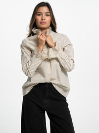 Bluse "Kathleen" mit Steh-Kragen