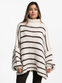 Pullover "Elli Stripes" in Creme