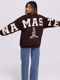 Sweater "Namaste" in Braun