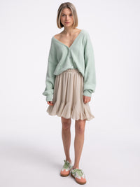 Cardigan "Luise" in Lagoon Green