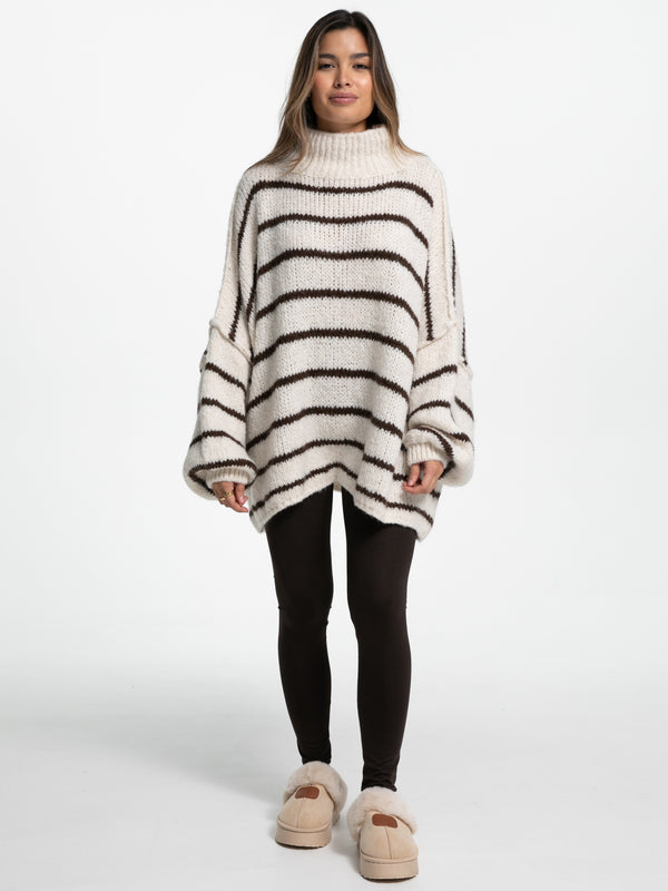 Plateau Boots mit Fell "Babe" in Creme