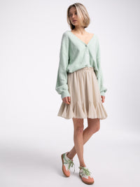 Cardigan "Luise" in Lagoon Green