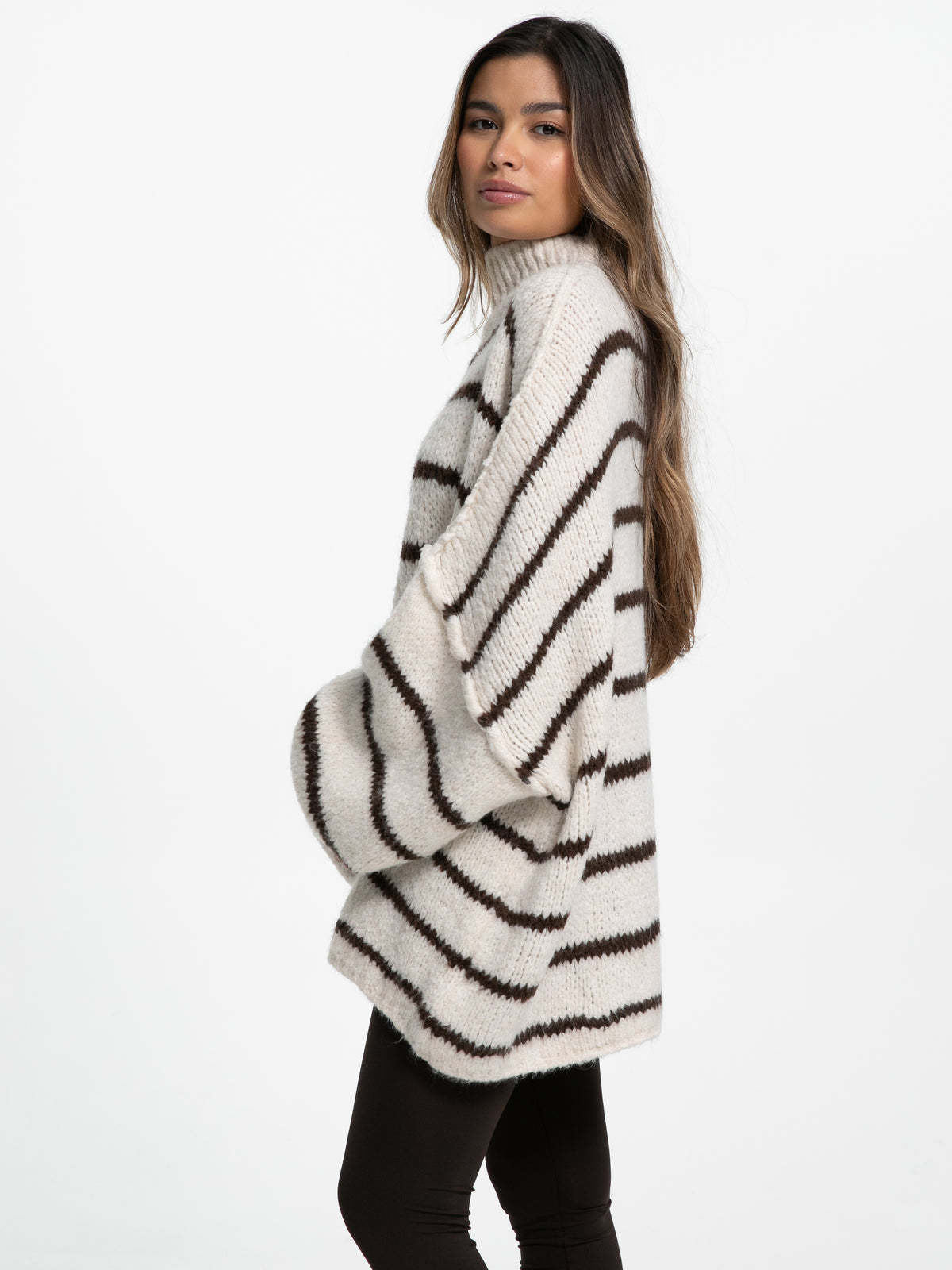 Pullover "Elli Stripes" in Creme
