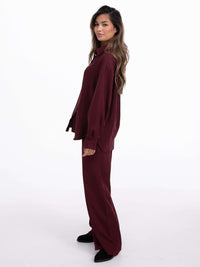 Bluse "Agatha" in Burgundy