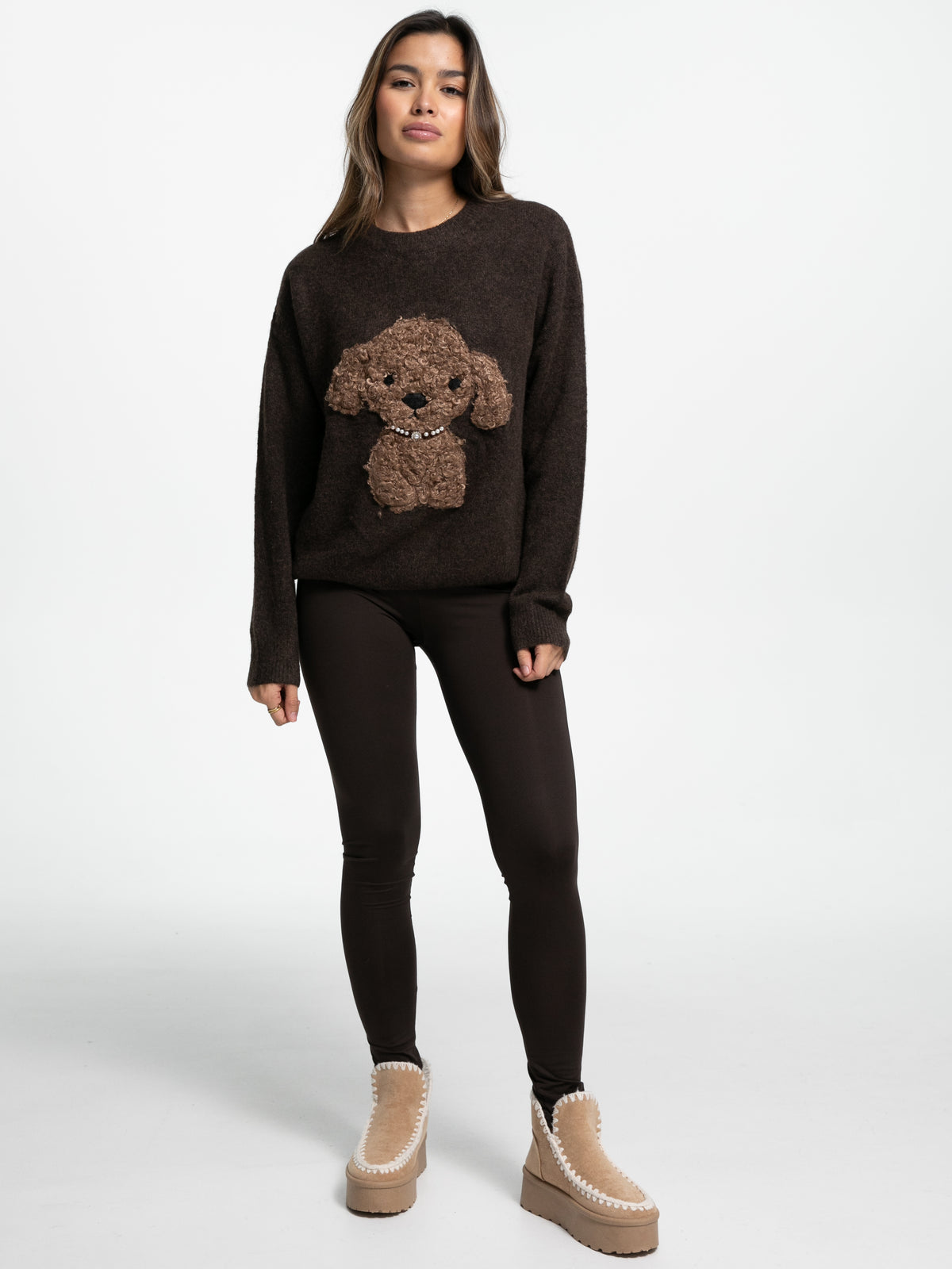 Pullover "Frieda" in Braun