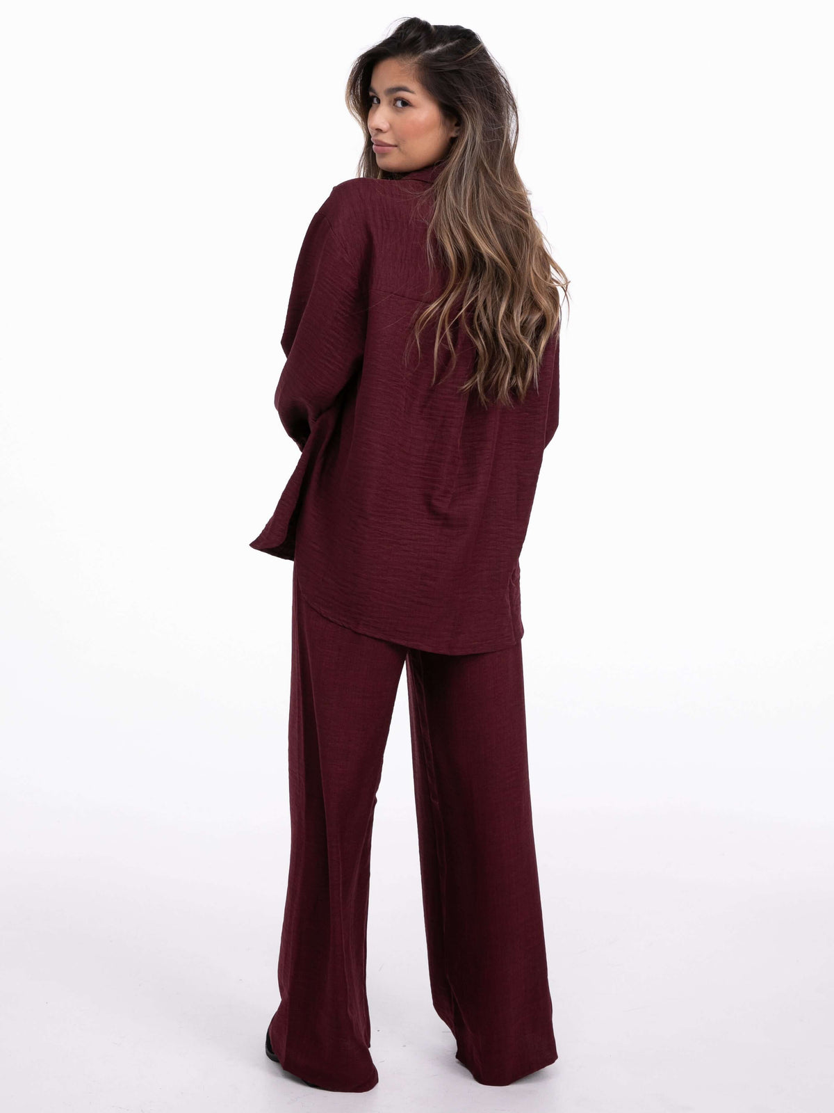 Bluse "Agatha" in Burgundy