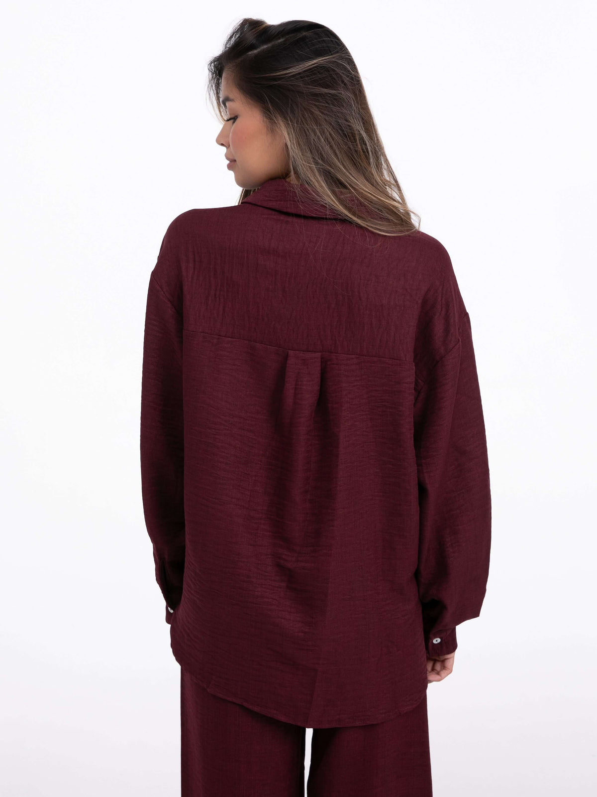 Bluse "Agatha" in Burgundy