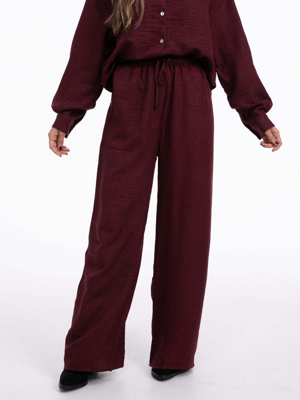 Hose "Agatha" in Burgundy