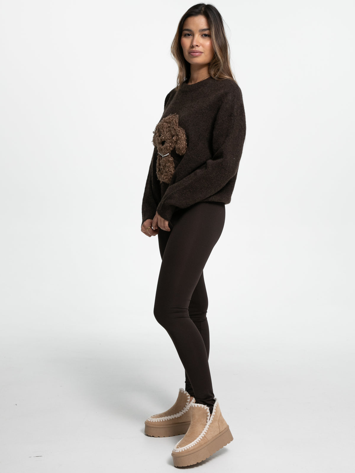 Pullover "Frieda" in Braun