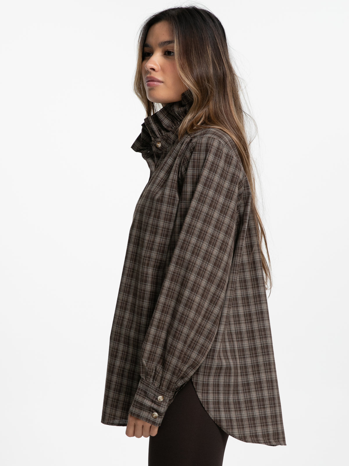 Bluse "Carina" mit Steh-Kragen