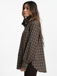 Bluse "Carina" mit Steh-Kragen