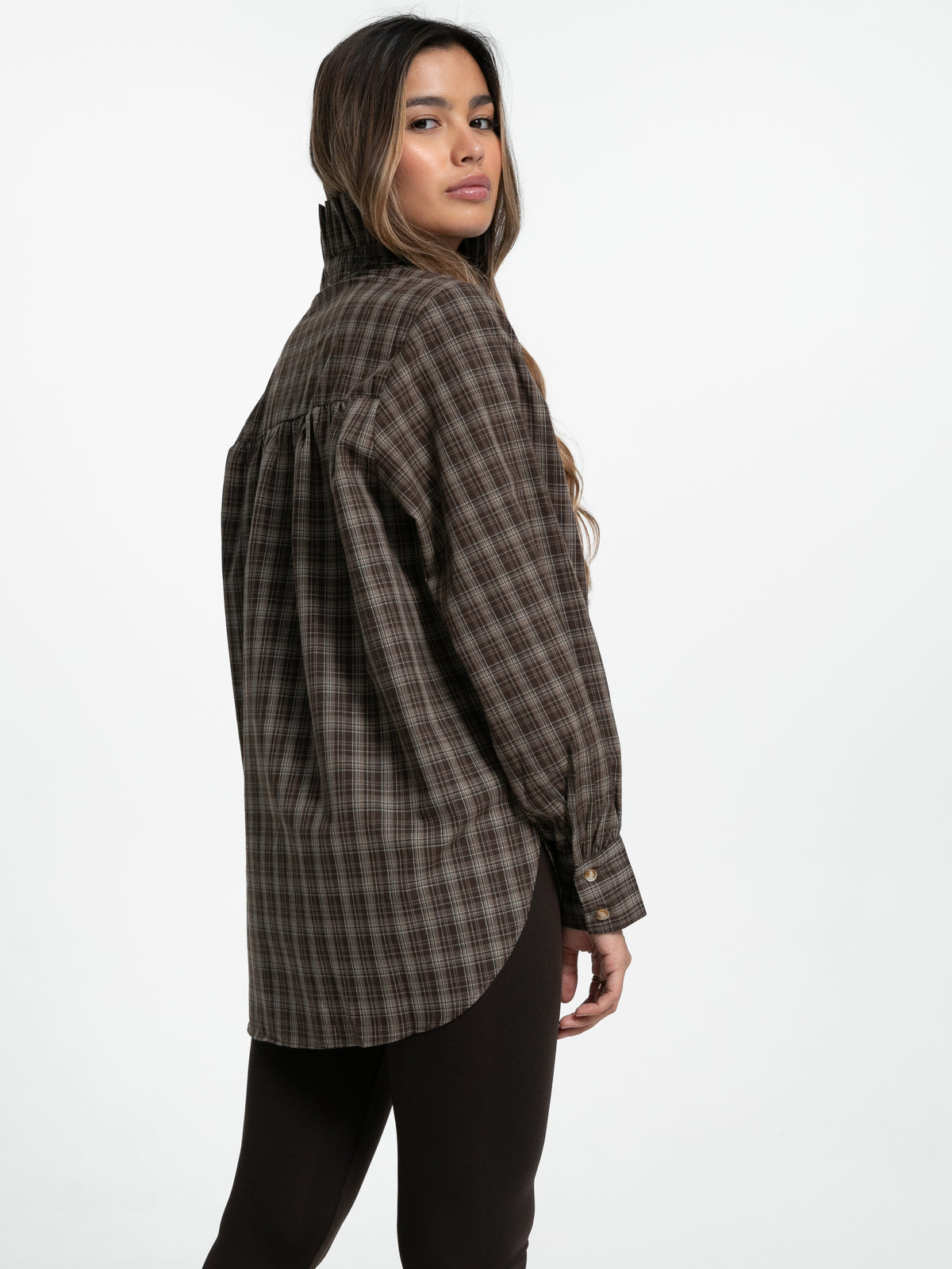 Bluse "Carina" mit Steh-Kragen