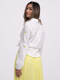 Musselin-Bluse "Sunny Lemons"