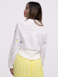 Musselin-Bluse "Sunny Lemons"