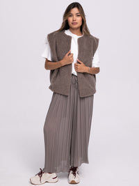 Teddyweste "Lori" in Mocca