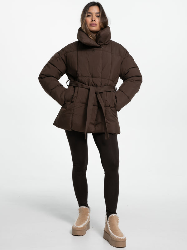 Jacke "Aimy" in Braun