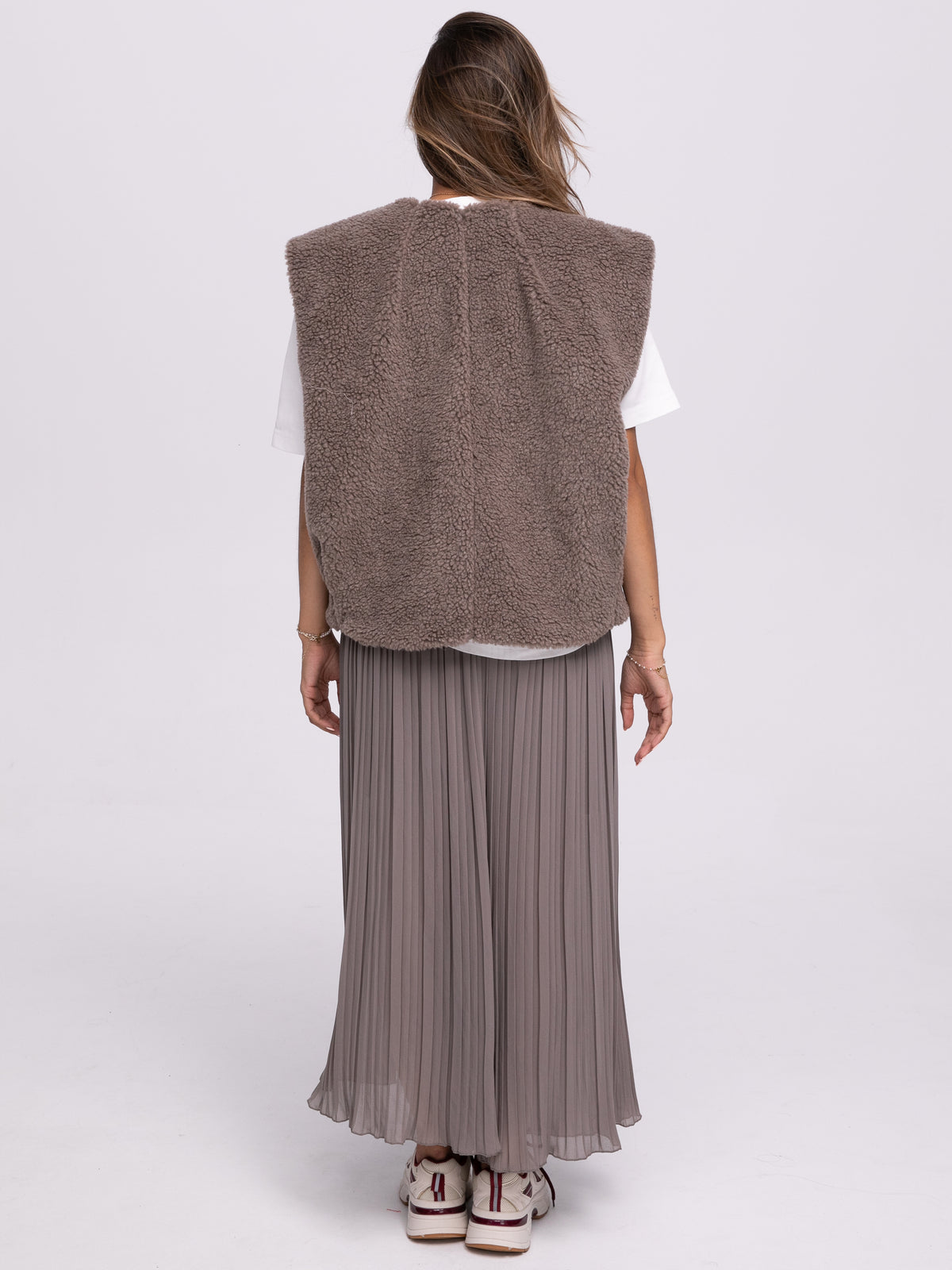 Teddyweste "Lori" in Mocca