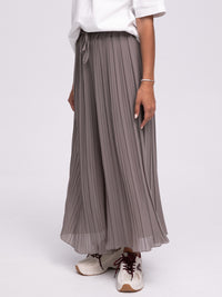 Plisseehose "Liliane" in Taupe