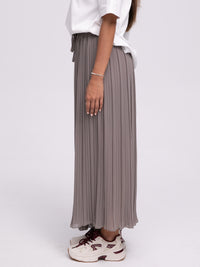 Plisseehose "Liliane" in Taupe