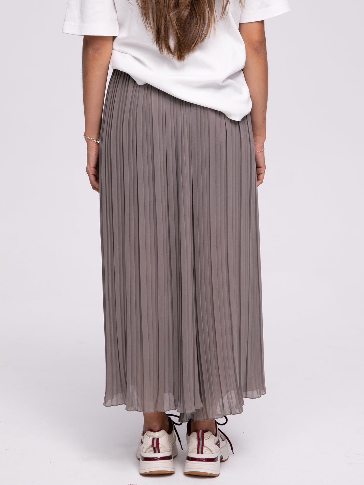 Plisseehose "Liliane" in Taupe