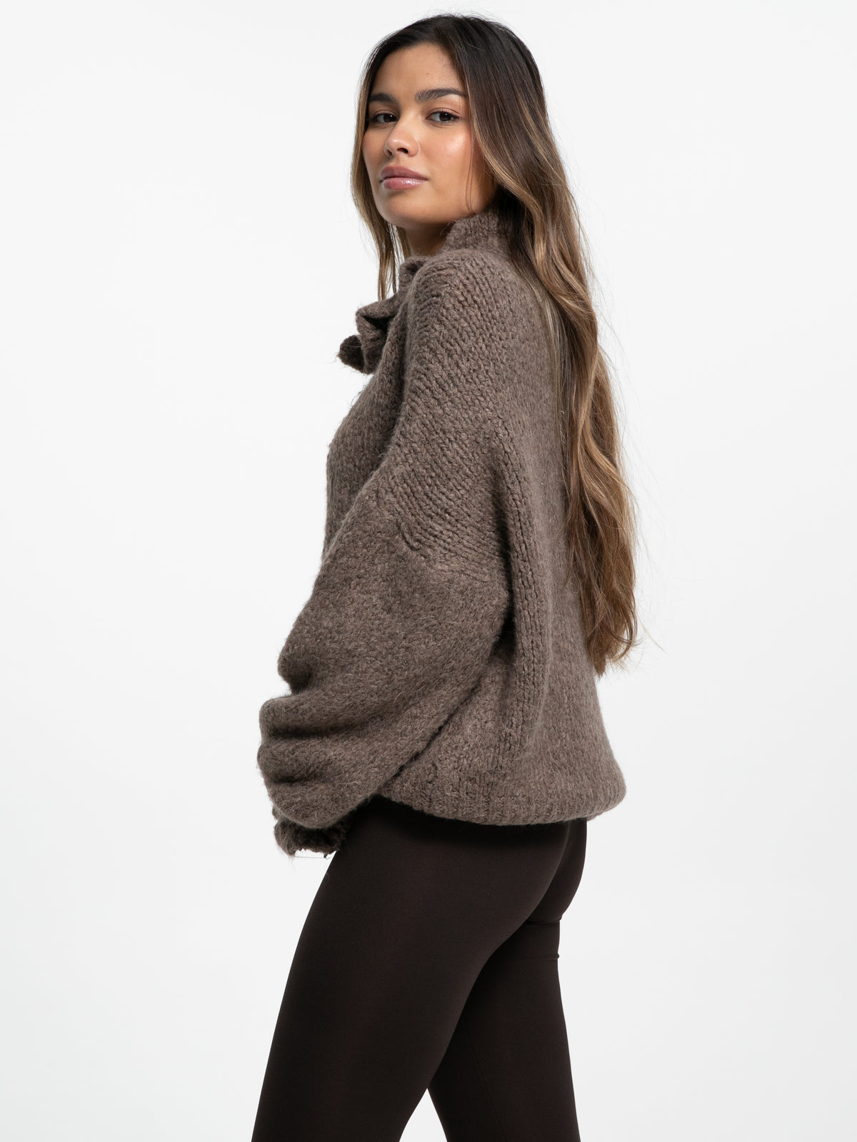 Cardigan "Melina" in Hazelnut