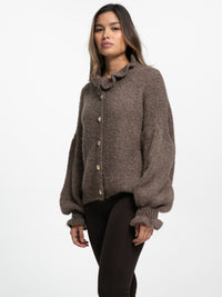 Cardigan "Melina" in Hazelnut