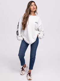 Sweater "Namaste" in Grau