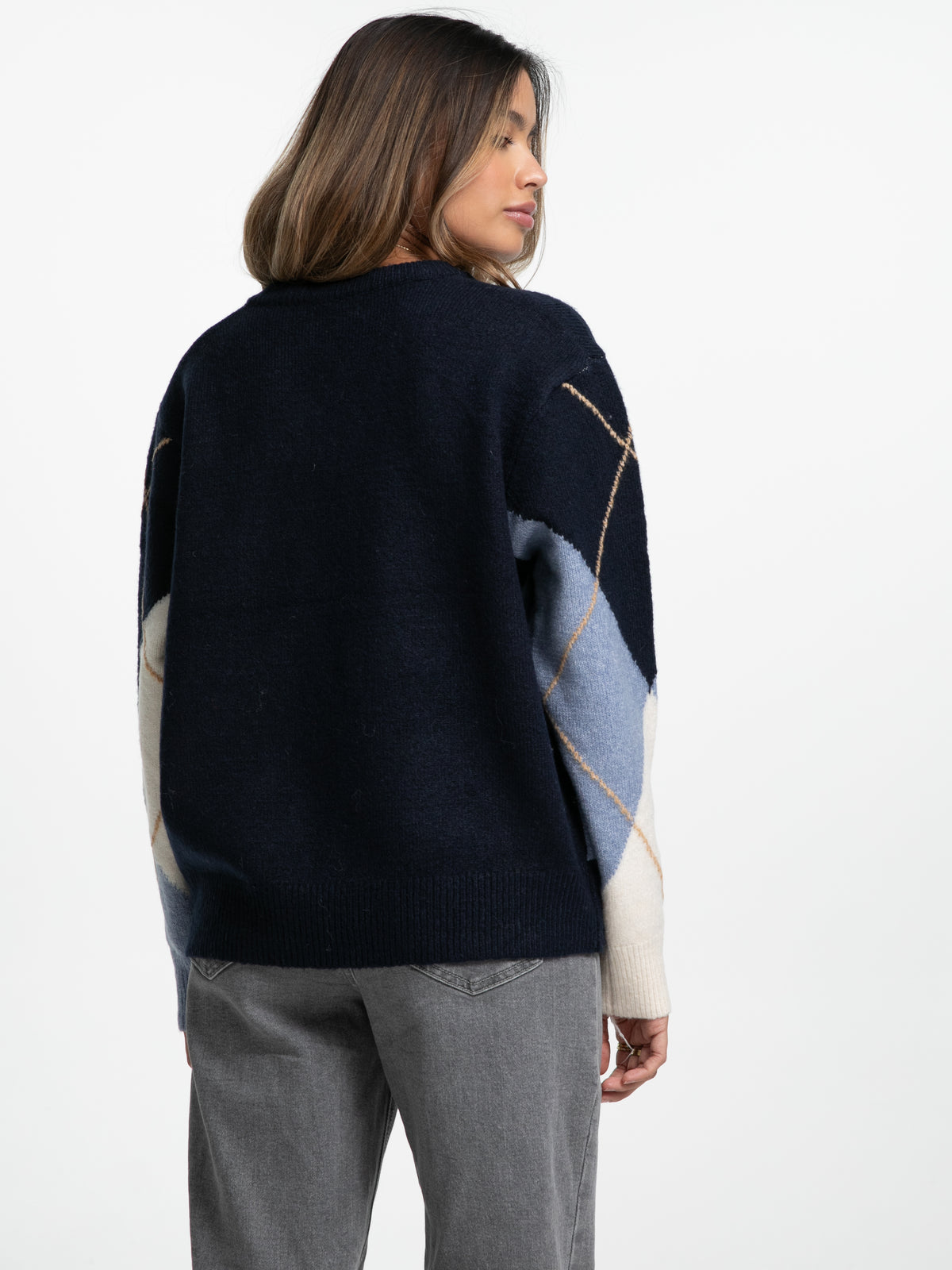 Strick-Pullover "Emma" in Blau