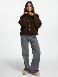 Cardigan "Melina" in Braun