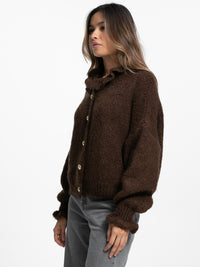 Cardigan "Melina" in Braun