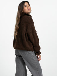 Cardigan "Melina" in Braun