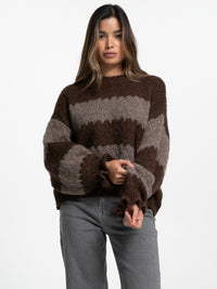 Pullover "Finnia" in Braun