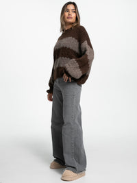 Pullover "Finnia" in Braun