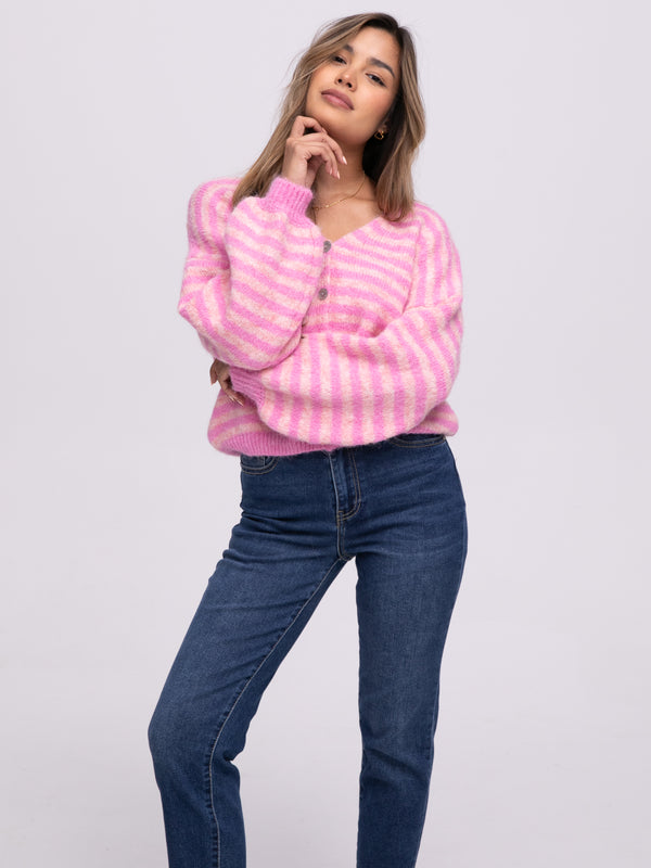 Cardigan "Salma" in Lachs/Rosa