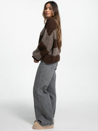 Pullover "Finnia" in Braun