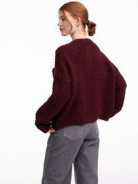 Cardigan "Tania" in Burgundy