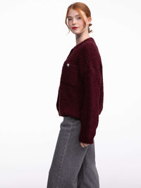 Cardigan "Tania" in Burgundy