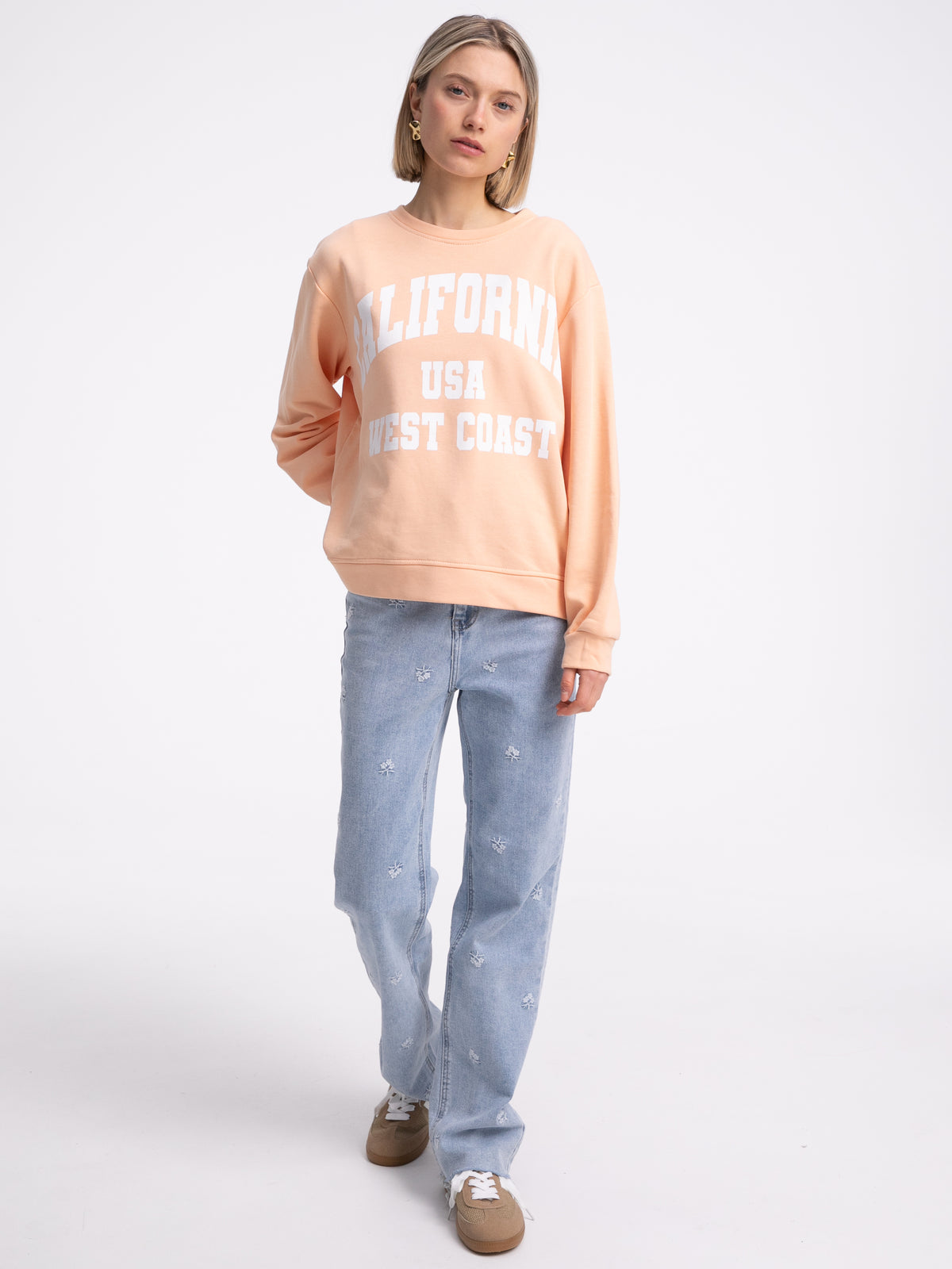 Sweater "California" in Mellow Peach