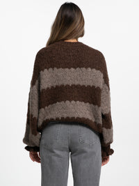 Pullover "Finnia" in Braun