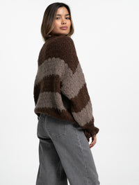 Pullover "Finnia" in Braun