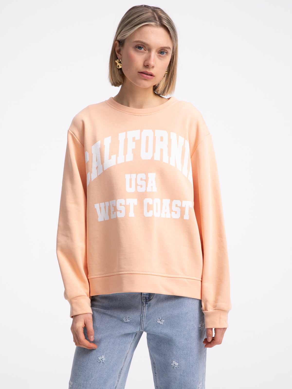 Sweater "California" in Mellow Peach